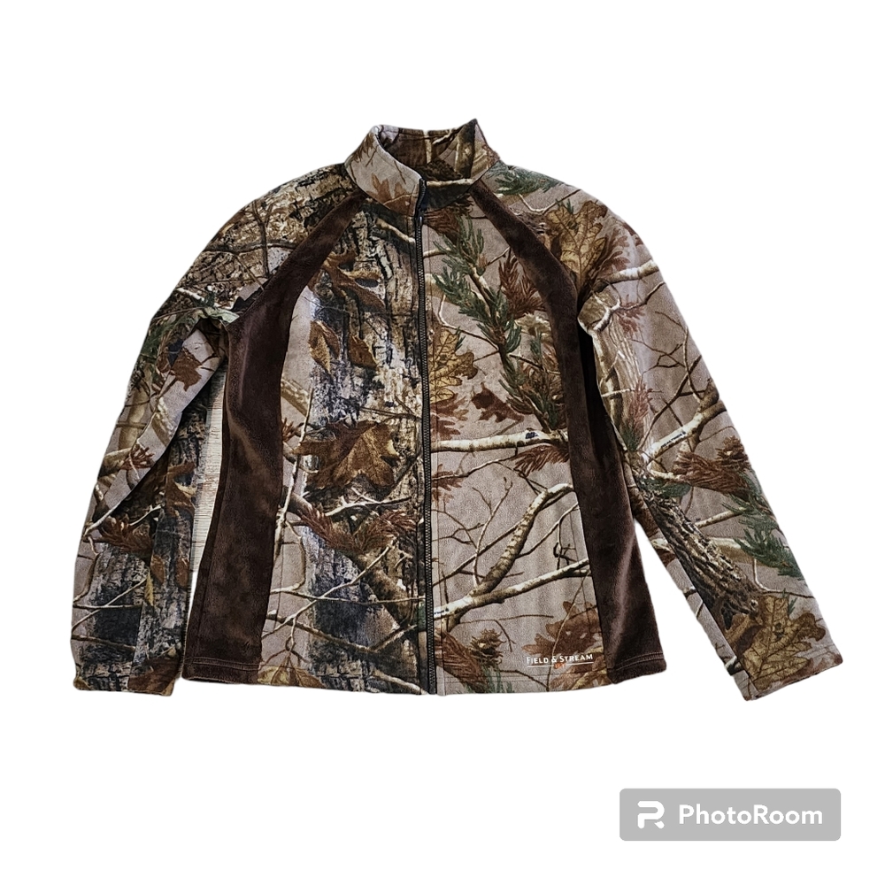 Womens Field And Stream Camouflage Jacket Size La… - image 1